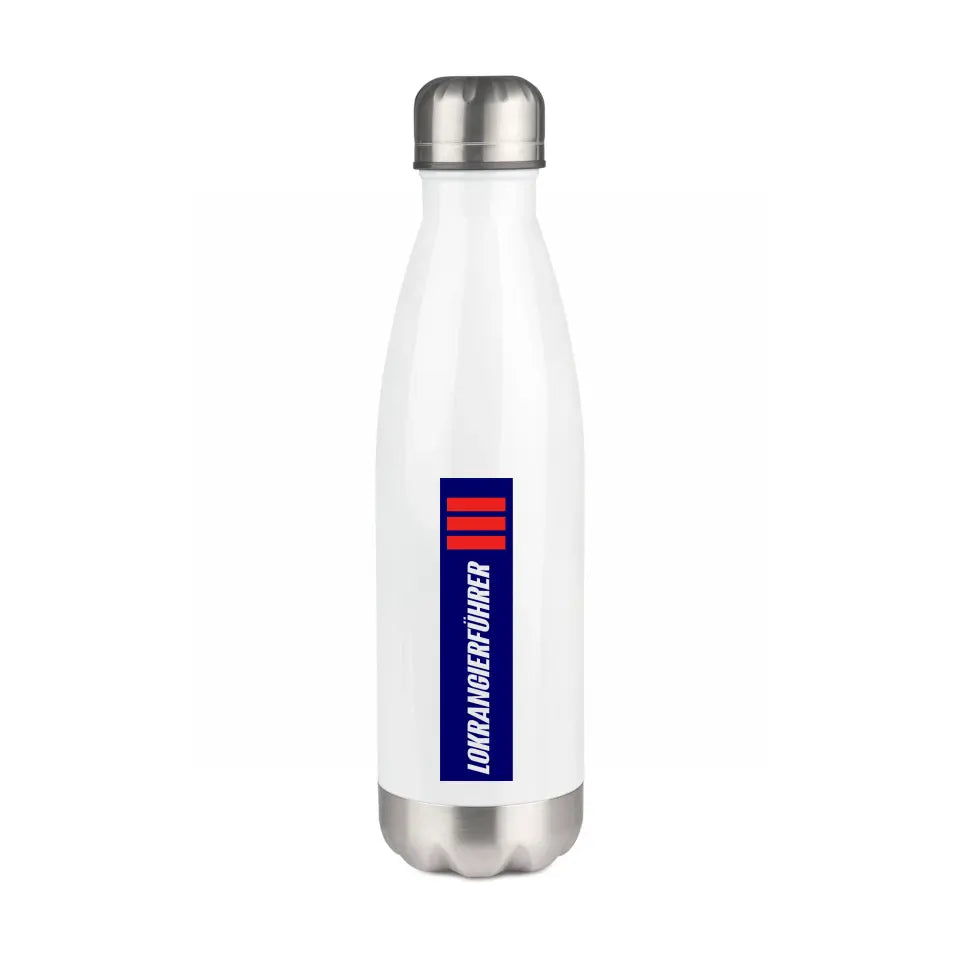 Edelstahl-Trinkflasche 750 ml - Lokrangierführer - in verschiedenen Varianten