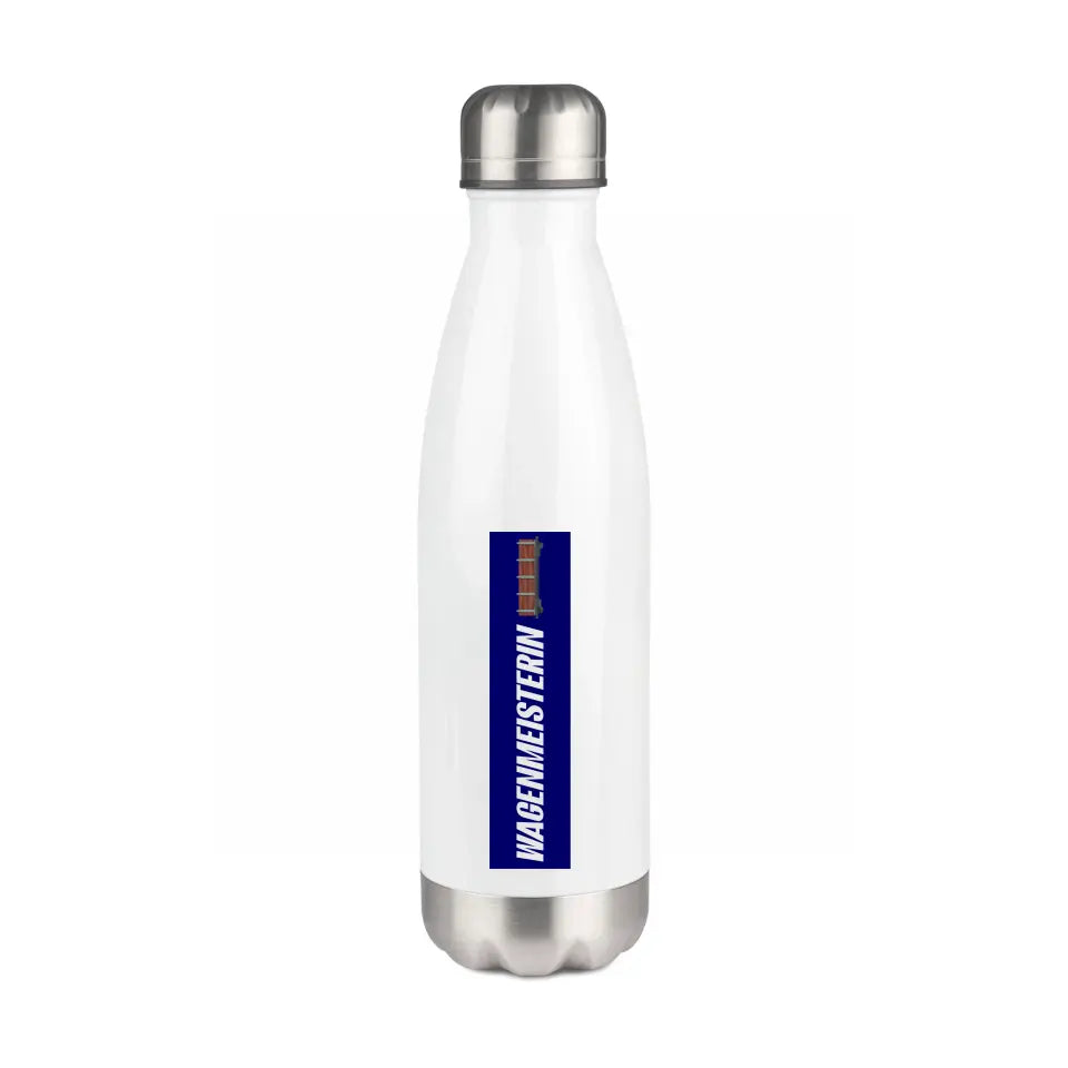 Edelstahl-Trinkflasche 750 ml - Wagenmeisterin - in verschiedenen Varianten