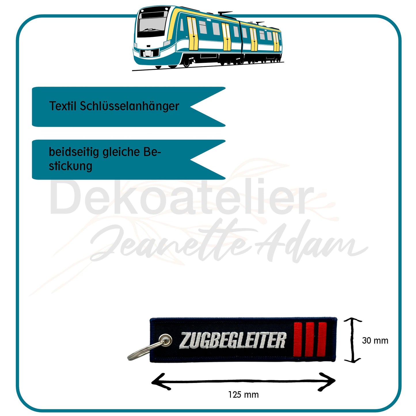 Zugbegleiter Schlüsselanhänger