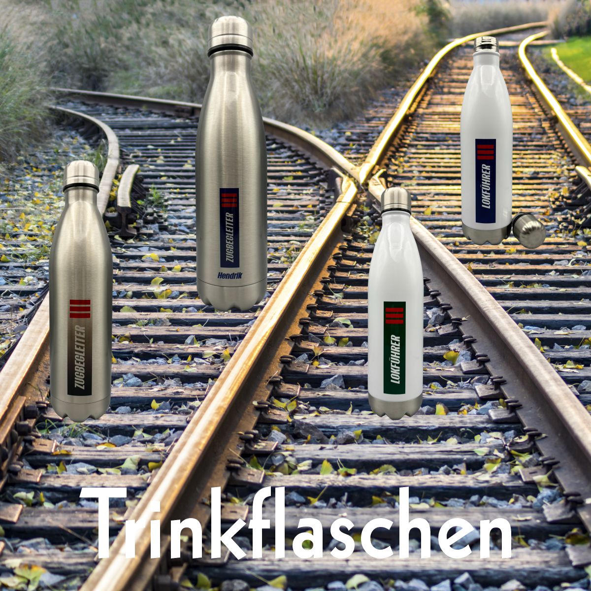 Edelstahl-Trinkflaschen 500 ml & 750 ml