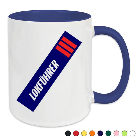 Keramik-Tasse - Lokführer in verschiedenen Farben und Kombinationen