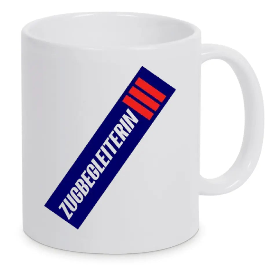 Keramik-Tasse - Zugbegleiterin in verschiedenen Farben und Kombinationen