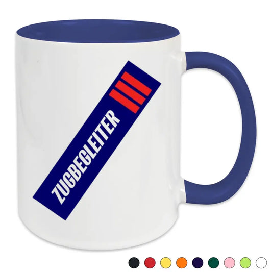 Keramik-Tasse - Zugbegleiter in verschiedenen Farben und Kombinationen