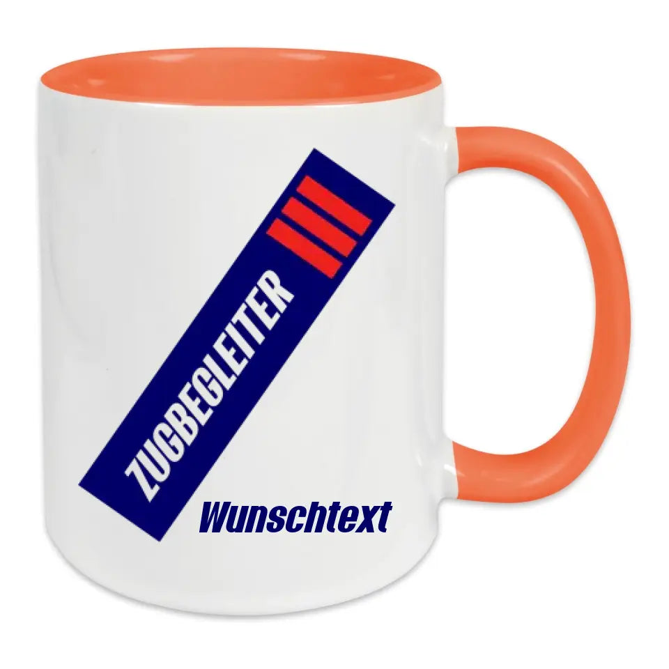 Keramik-Tasse - Zugbegleiter in verschiedenen Farben und Kombinationen - Personalisiert