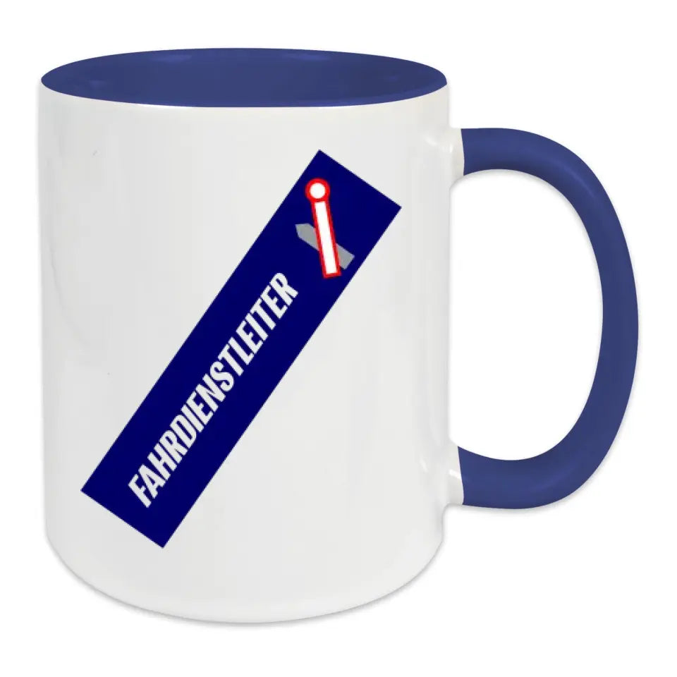 Keramik-Tasse - Fahrdienstleiter in verschiedenen Farben und Kombinationen