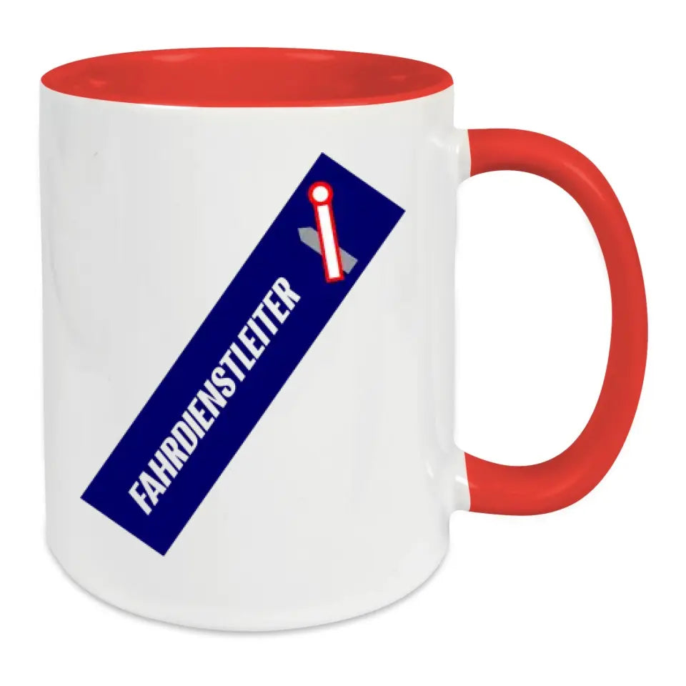 Keramik-Tasse - Fahrdienstleiter in verschiedenen Farben und Kombinationen
