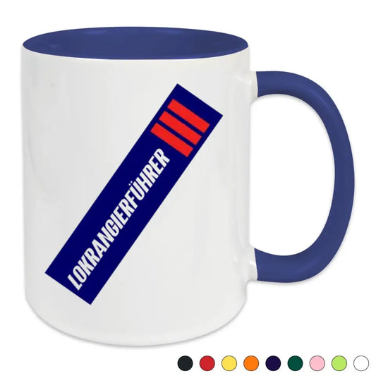Keramik-Tasse - Lokrangierführer in verschiedenen Farben und Kombinationen