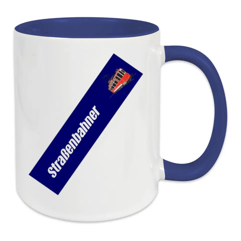Keramik-Tasse - Straßenbahner in verschiedenen Farben und Kombinationen