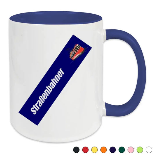 Keramik-Tasse - Straßenbahner in verschiedenen Farben und Kombinationen