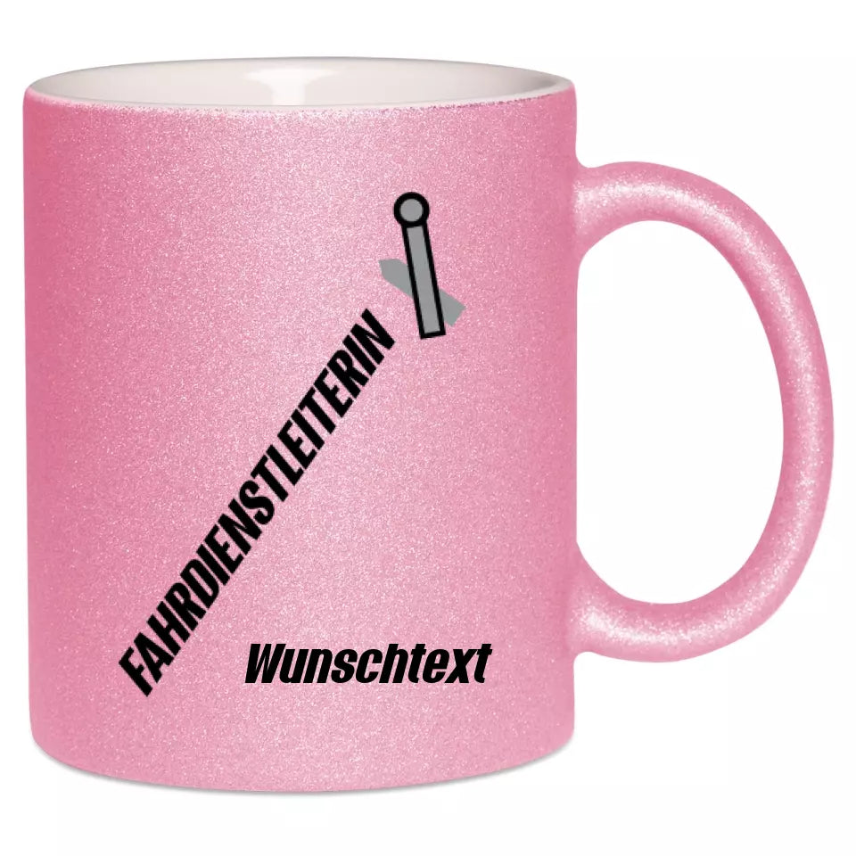 Keramik-Tasse Spark - Fahrdienstleiterin in verschiedenen Varianten - Personalisiert
