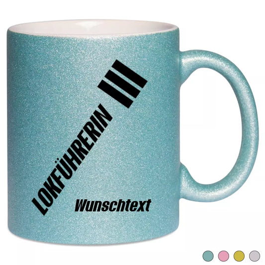 Keramik-Tasse Spark - Lokführerin in verschiedenen Varianten - Personalisiert