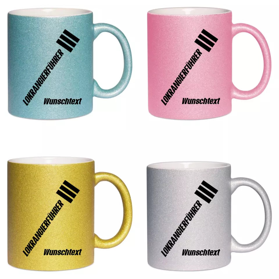 Keramik-Tasse Spark - Lokrangierführer in verschiedenen Varianten - Personalisiert