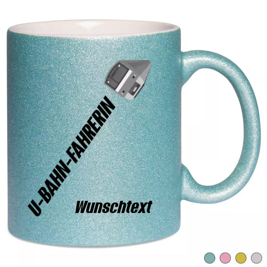 Keramik-Tasse Spark - U-Bahn-Fahrerin in verschiedenen Varianten - Personalisiert