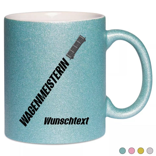 Keramik-Tasse Spark - Wagenmeisterin in verschiedenen Varianten - Personalisiert