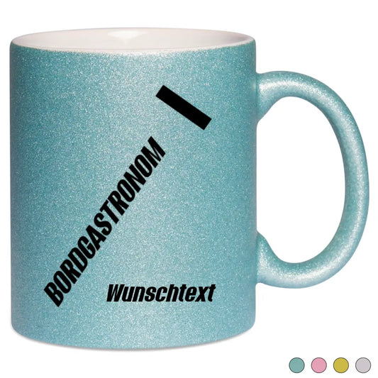 Keramik-Tasse Spark - Bordgastronom (Streifen) in verschiedenen Varianten - Personalisiert