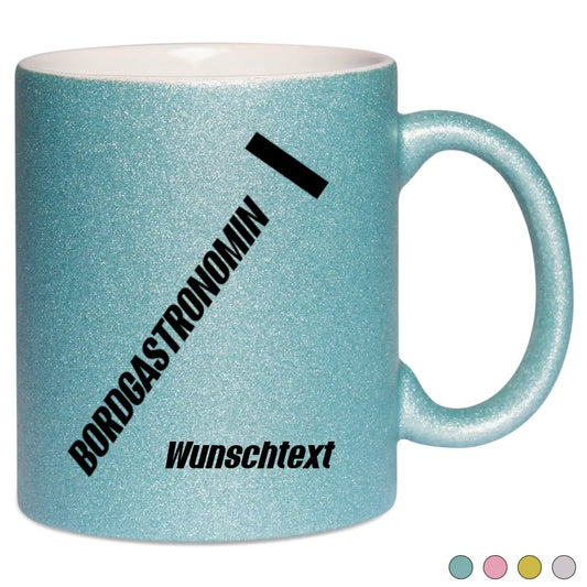 Keramik-Tasse Spark - Bordgastronomin (Streifen) in verschiedenen Varianten - Personalisiert