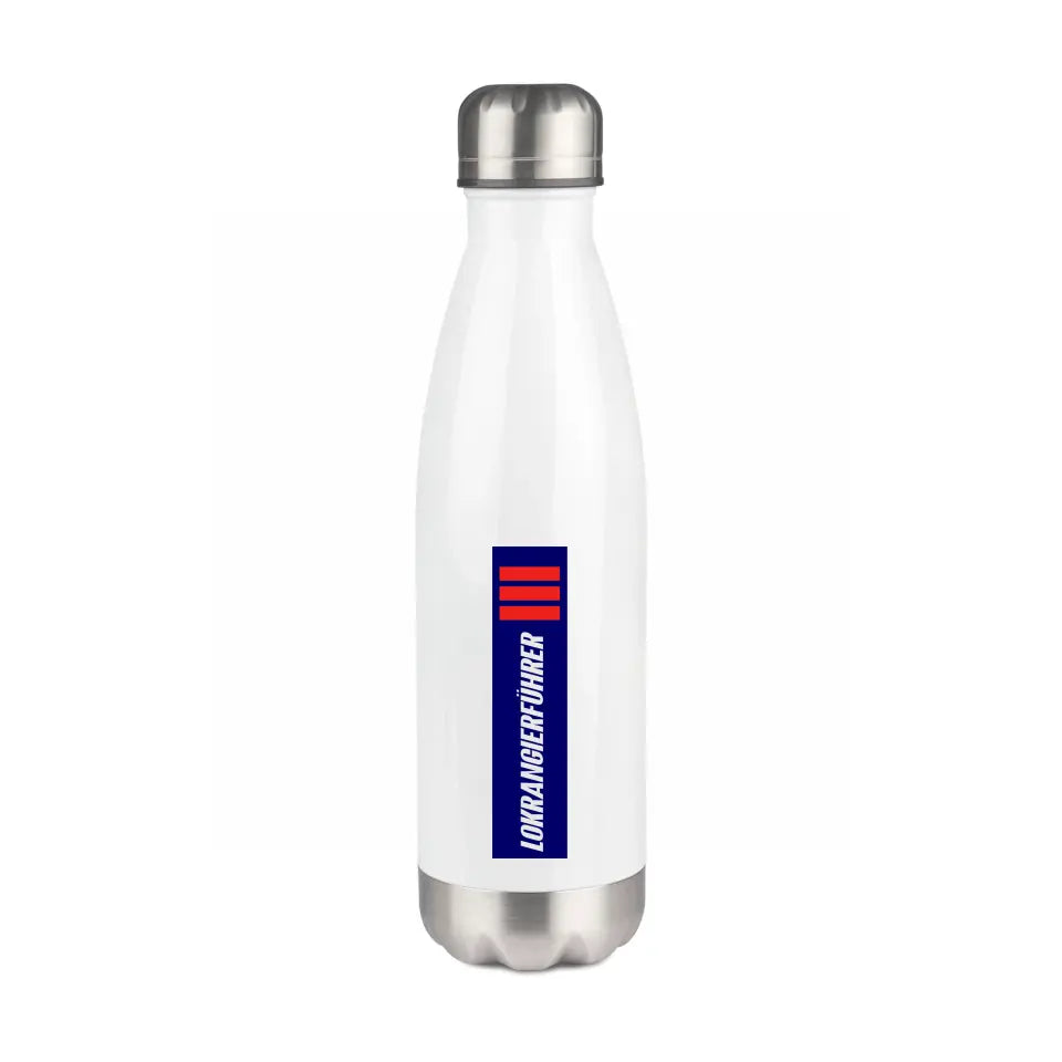 Edelstahl-Trinkflasche 500 ml - Lokrangierführer - in verschiedenen Varianten