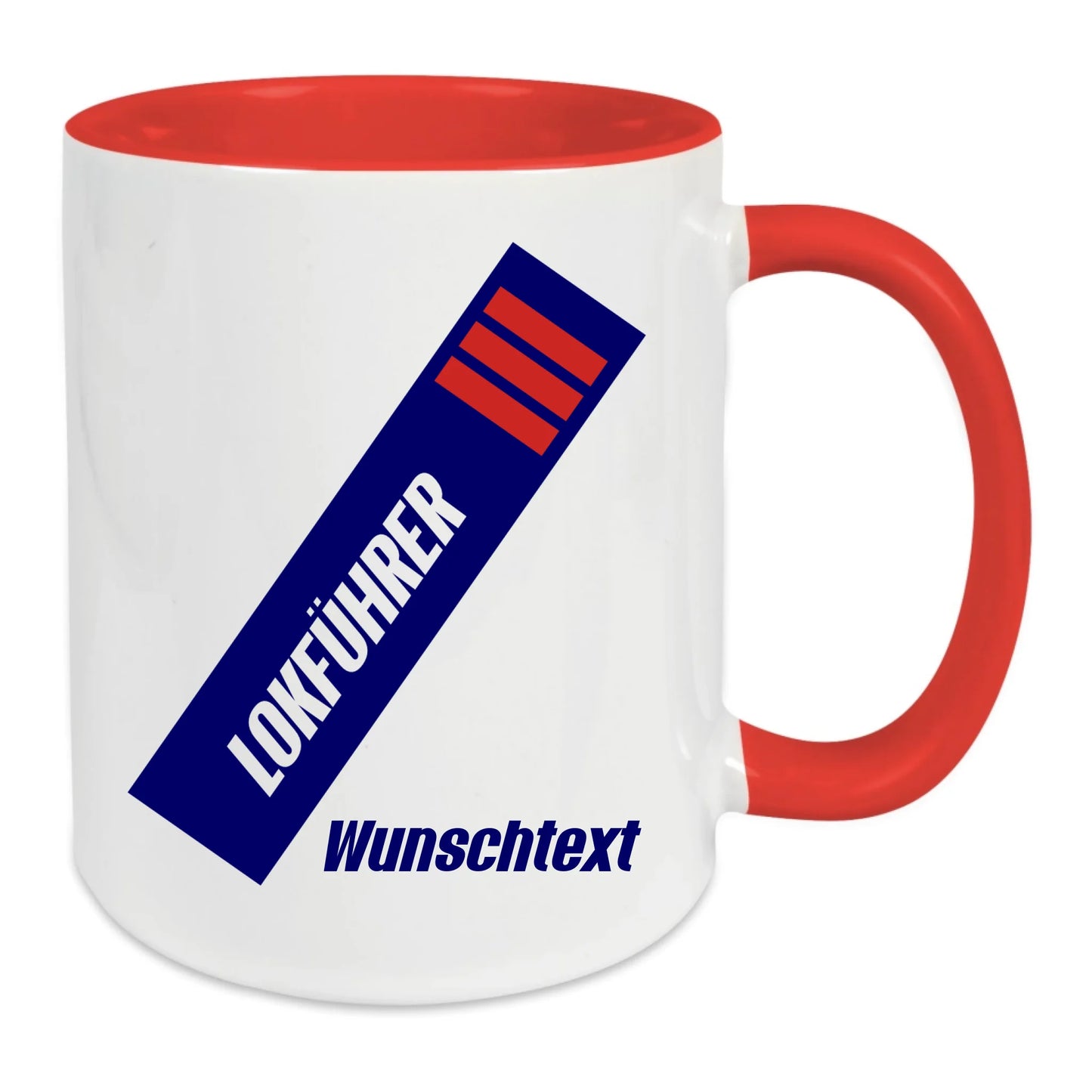 Keramik-Tasse - Lokführer in verschiedenen Farben und Kombinationen - Personalisiert