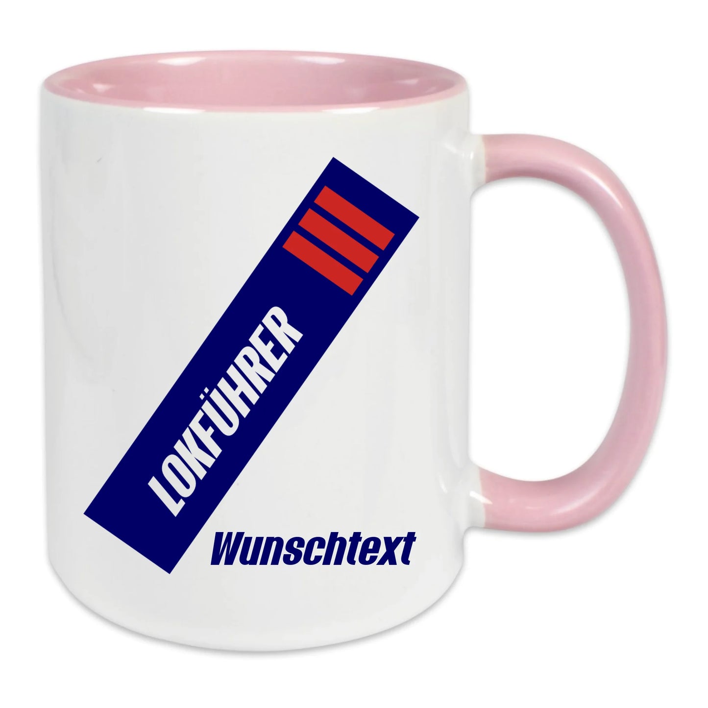 Keramik-Tasse - Lokführer in verschiedenen Farben und Kombinationen - Personalisiert